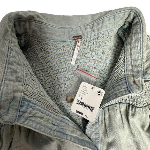 NWT Free People Vanessa Denim Tunic/Mini Dress in Blue Chill m - Picture 10 of 16